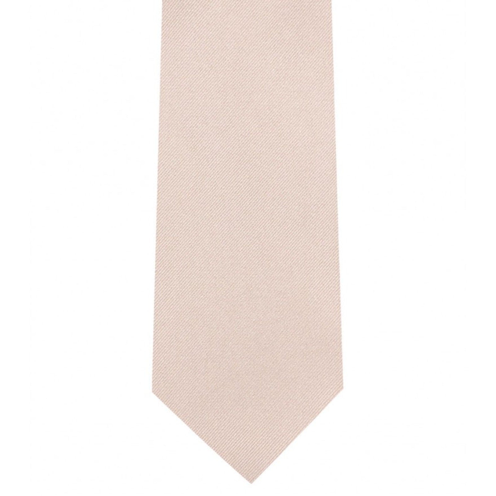 Classic Light Blush Tie Ultra Skinny tie width 2.25 inches With Matching Pocket Square | KCT Menswear