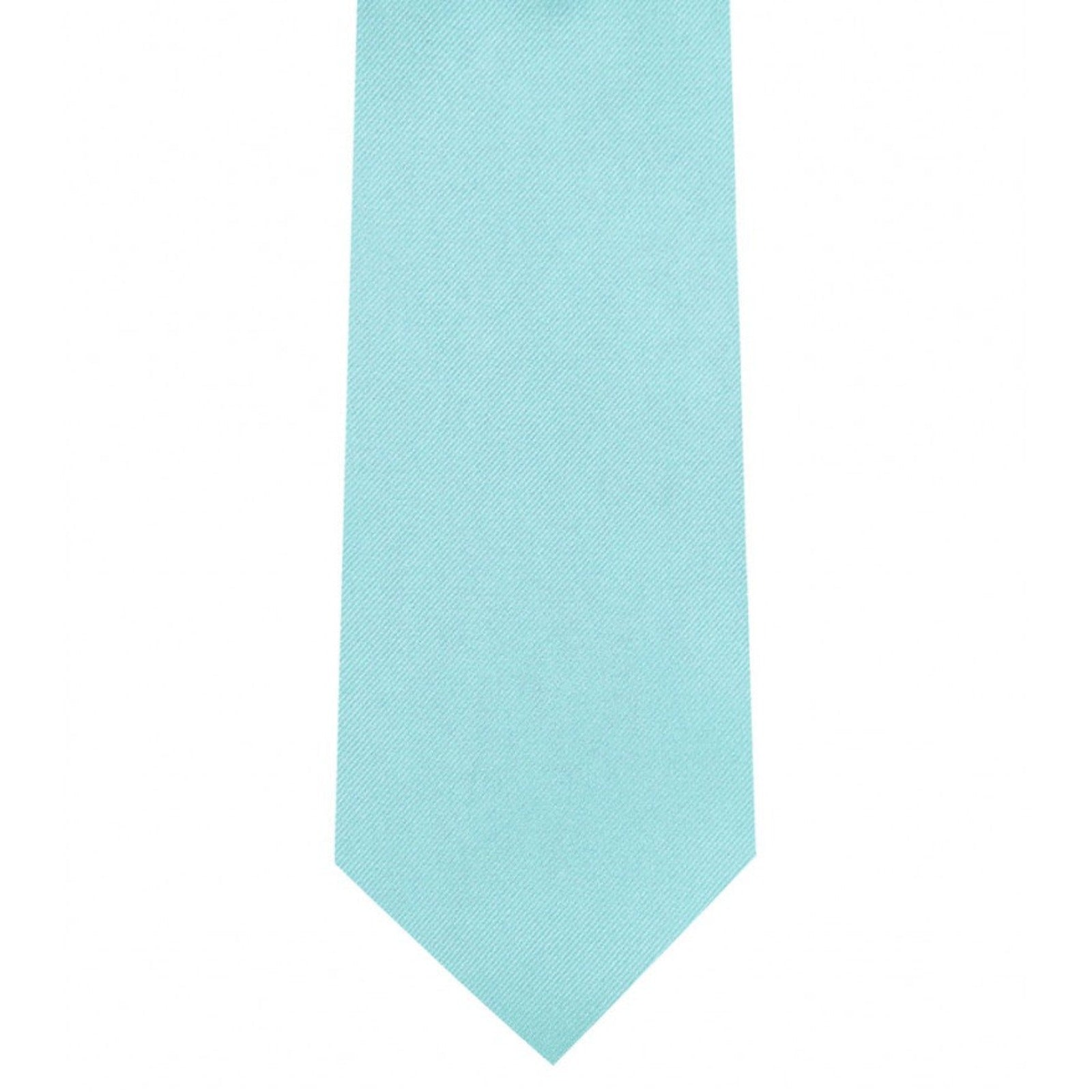 Classic Tiffany Blue Tie Ultra Skinny tie width 2.25 inches With Matching Pocket Square | KCT Menswear