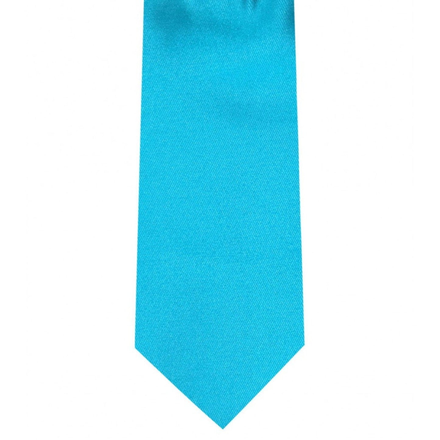 Classic Turquoise Tie Ultra Skinny tie width 2.25 inches With Matching Pocket Square | KCT Menswear