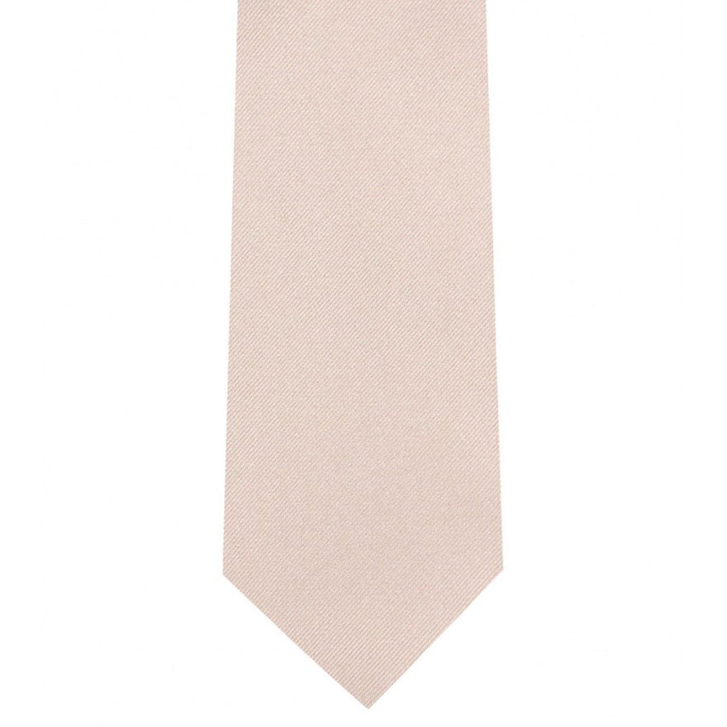 Classic Light Blush Tie Ultra Skinny tie width 2.25 inches With Matching Pocket Square | KCT Menswear