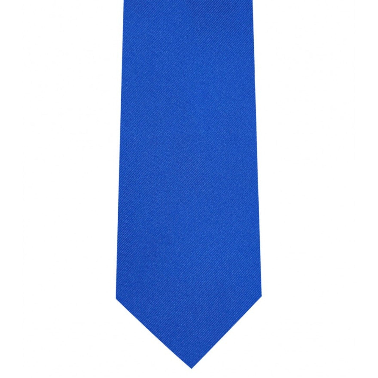 Classic Royal Blue Tie Ultra Skinny tie width 2.25 inches With Matching Pocket Square | KCT Menswear