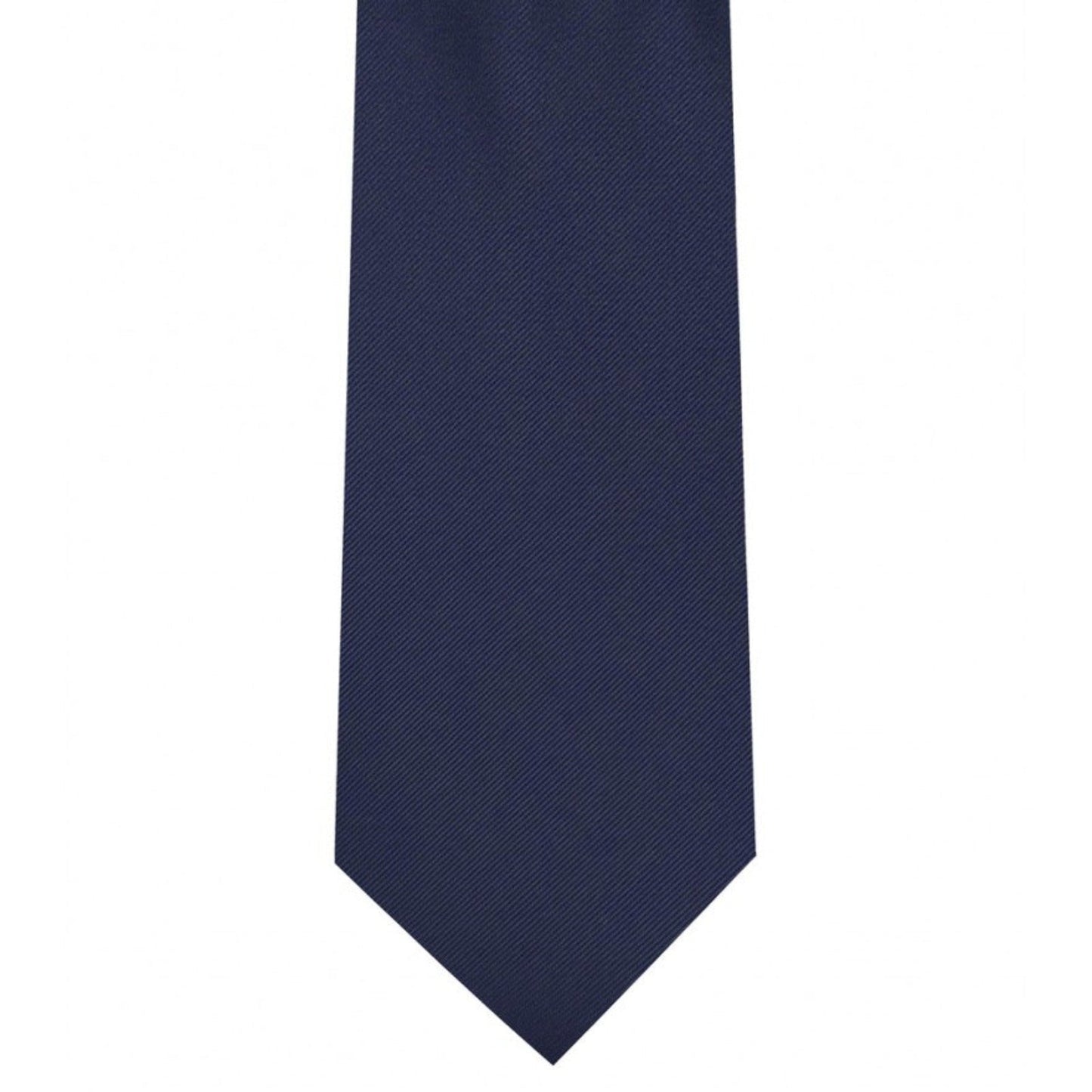 Classic Navy Blue Tie Ultra Skinny tie width 2.25 inches With Matching Pocket Square | KCT Menswear