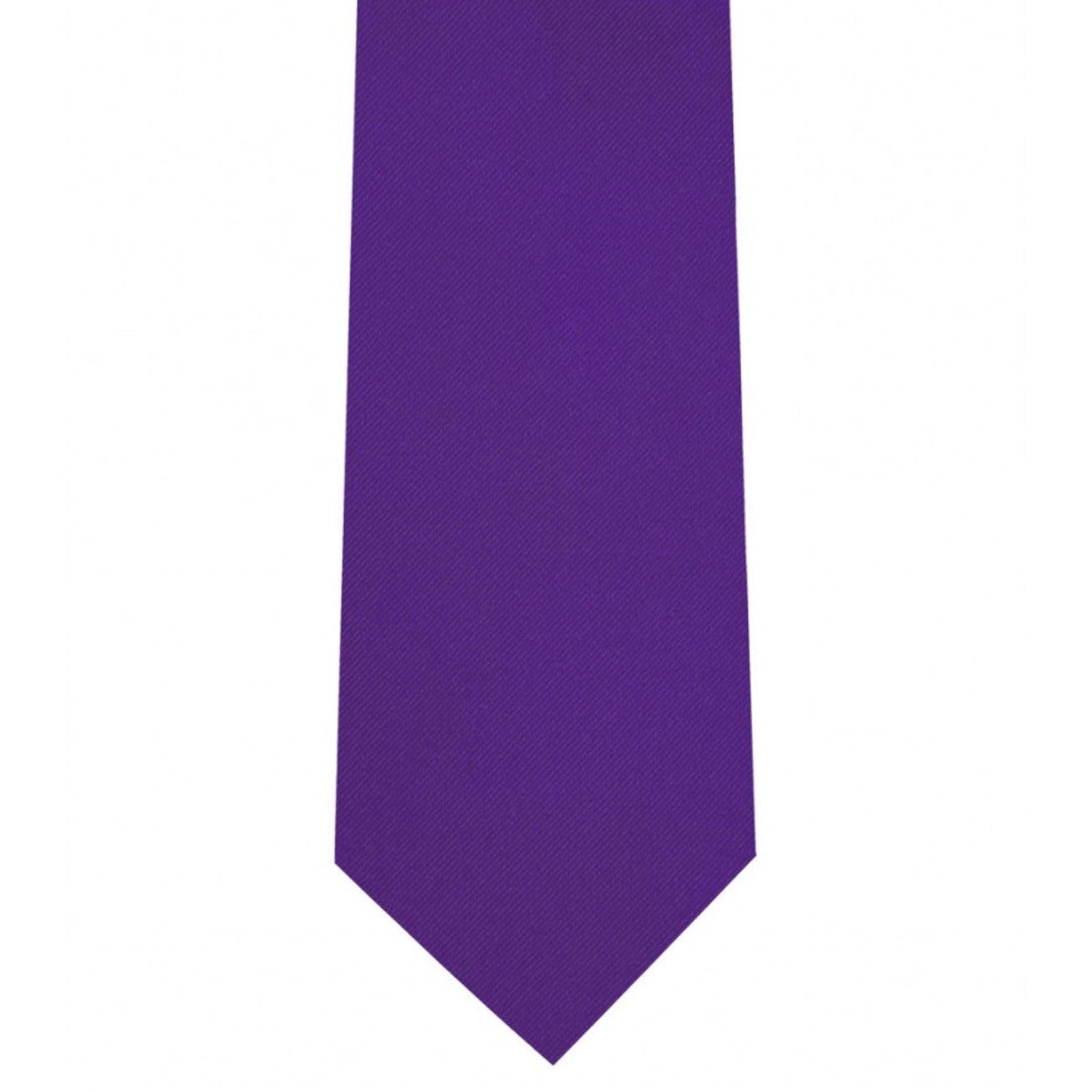 Classic Medium Purple Tie Ultra Skinny tie width 2.25 inches With Matching Pocket Square | KCT Menswear