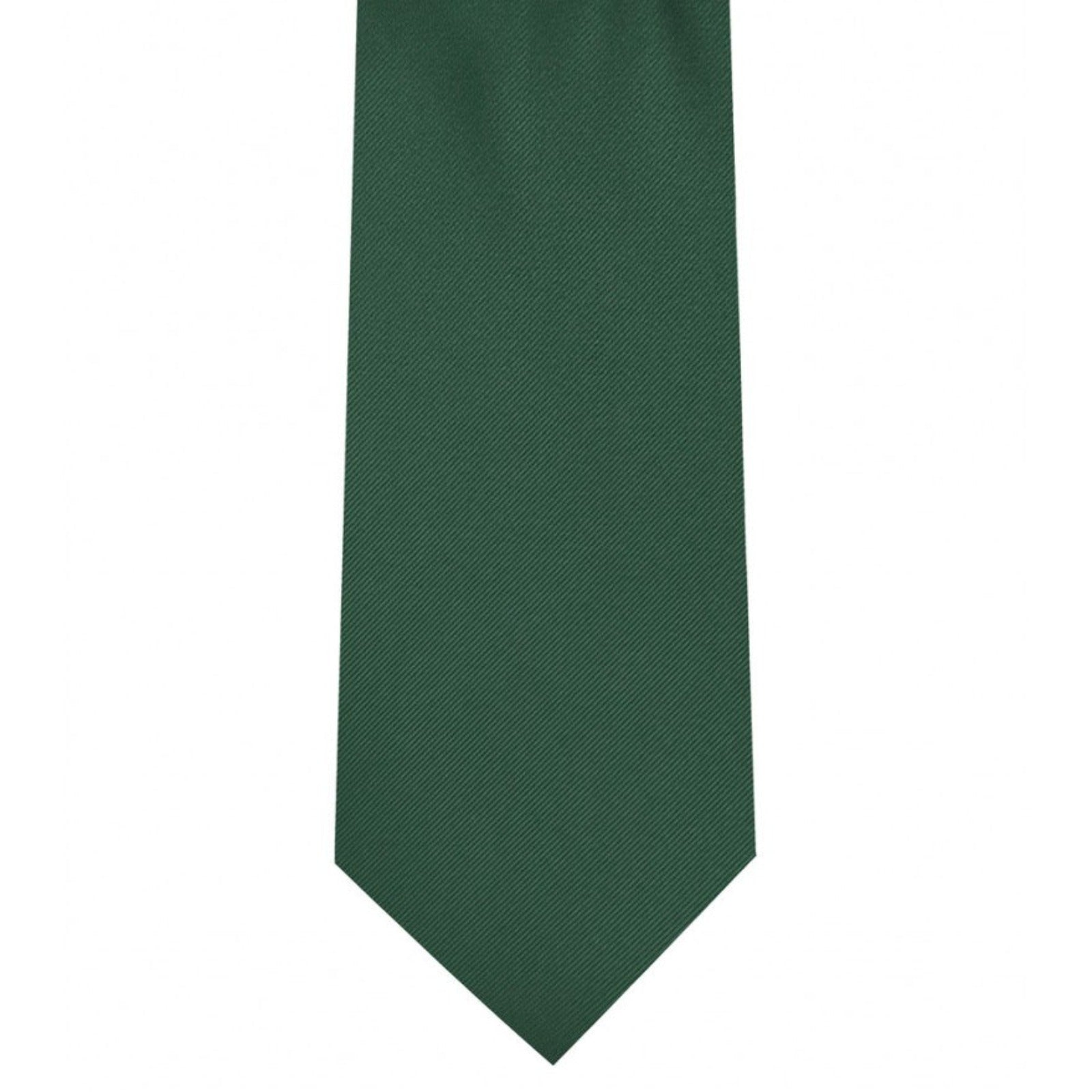 Classic Forest Green Tie Ultra Skinny tie width 2.25 inches With Matching Pocket Square | KCT Menswear
