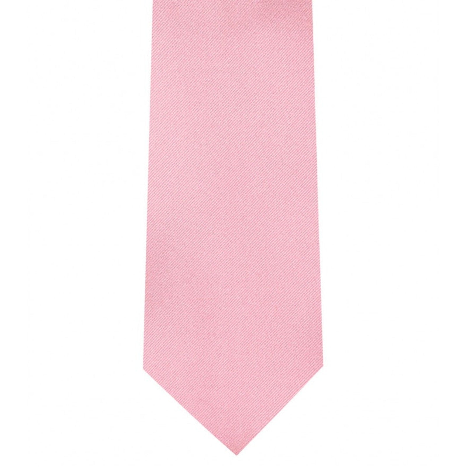 Classic Pink Tie Ultra Skinny tie width 2.25 inches With Matching Pocket Square | KCT Menswear