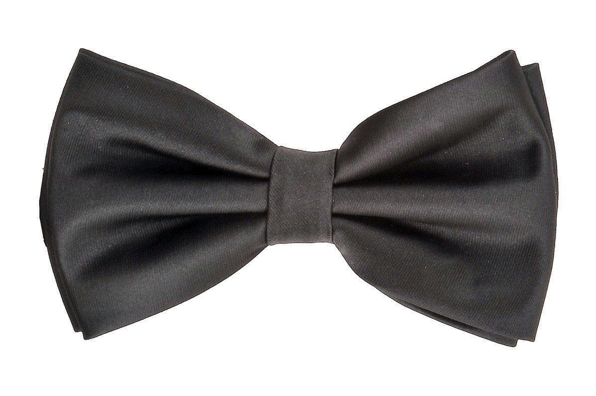 Classic Black Bowtie With Matching Pocket Square |  KCT Menswear