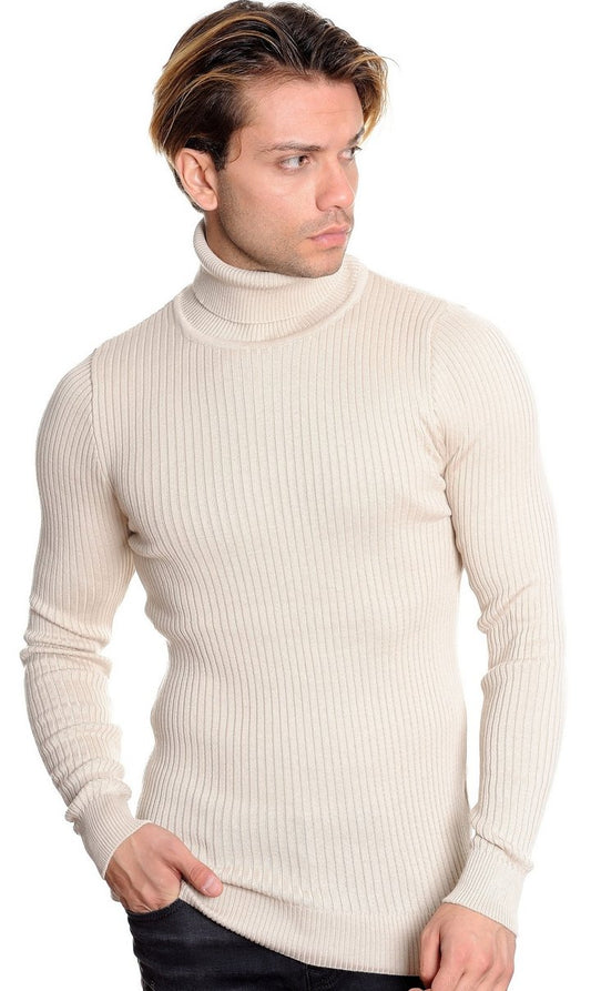 LT. Beige Turtleneck