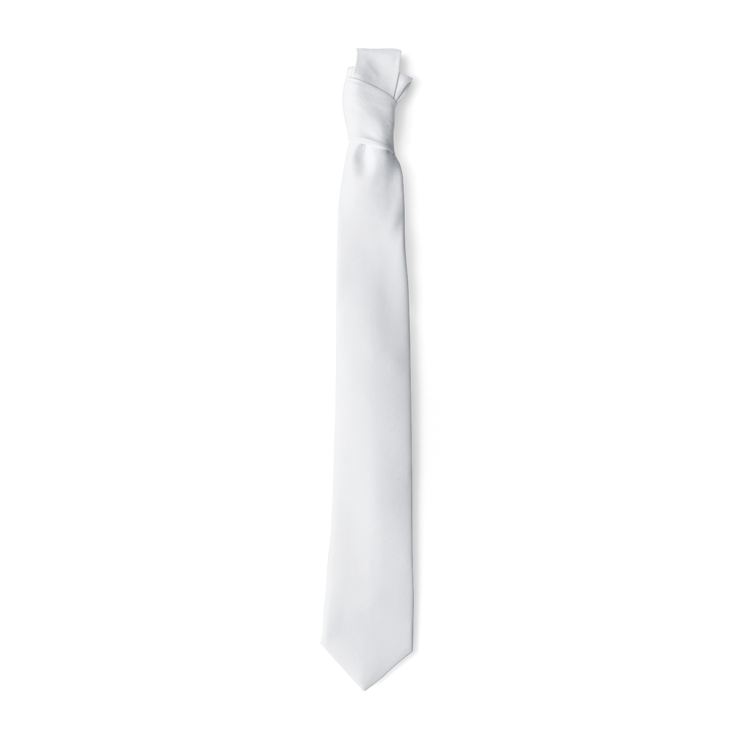 White Skinny Tie