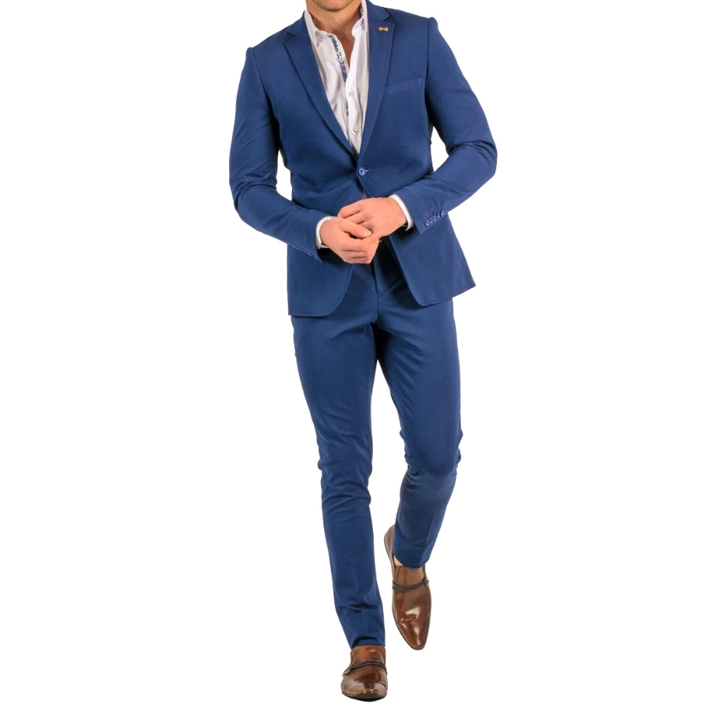 Royal Blue Stretch Suit - Travelers Suit