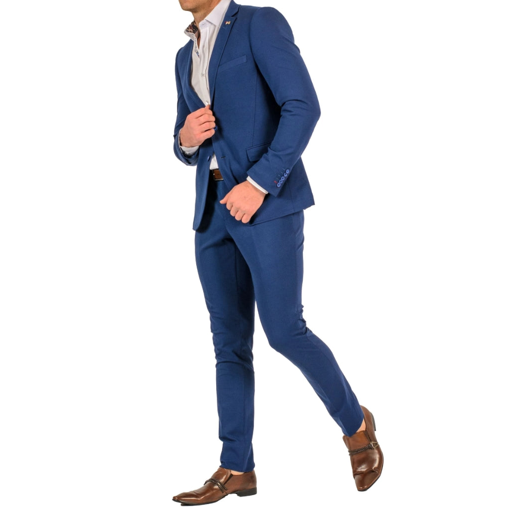 Royal Blue Stretch Suit - Travelers Suit