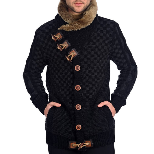 Black-Fur Heavy Sweater