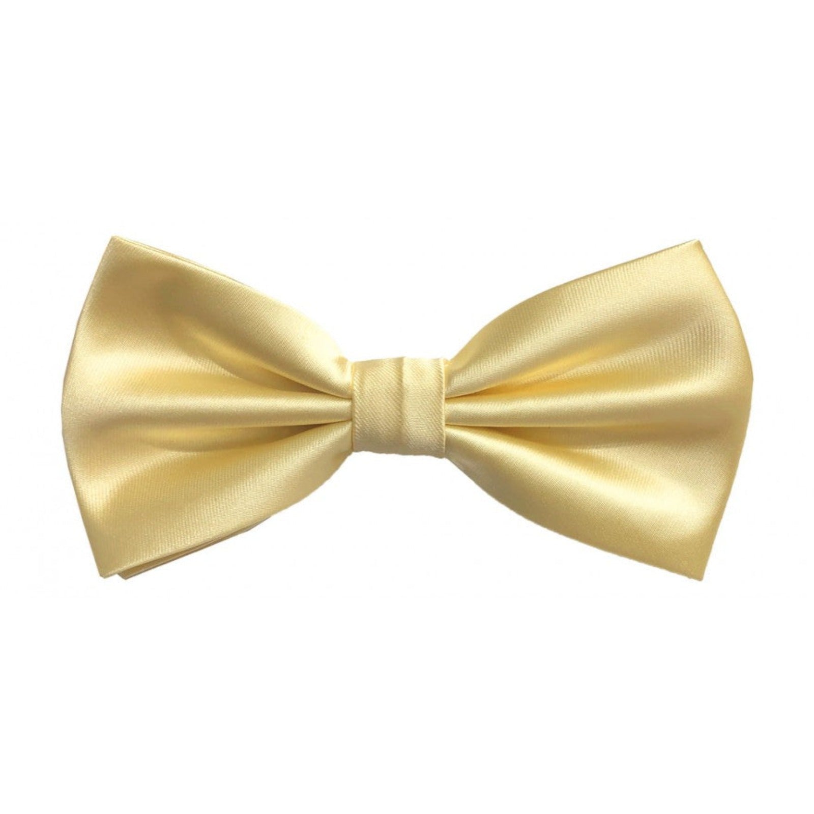 Classic Banana Yellow Bowtie With Matching Pocket Square | KCT Menswear