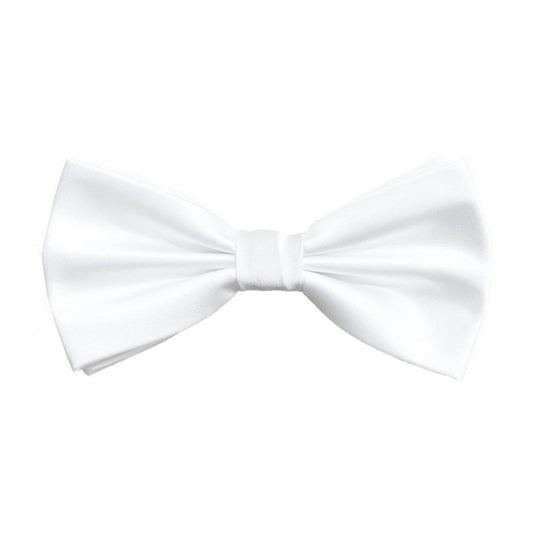 Classic White Bowtie With Matching Pocket Square | KCT Menswear