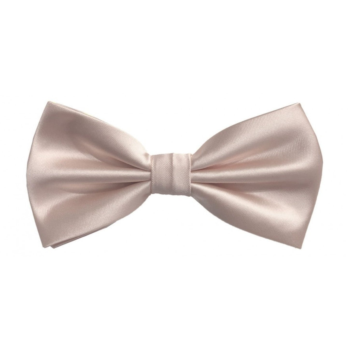 Classic Light Blush Bowtie With Matching Pocket Square | KCT Menswear 