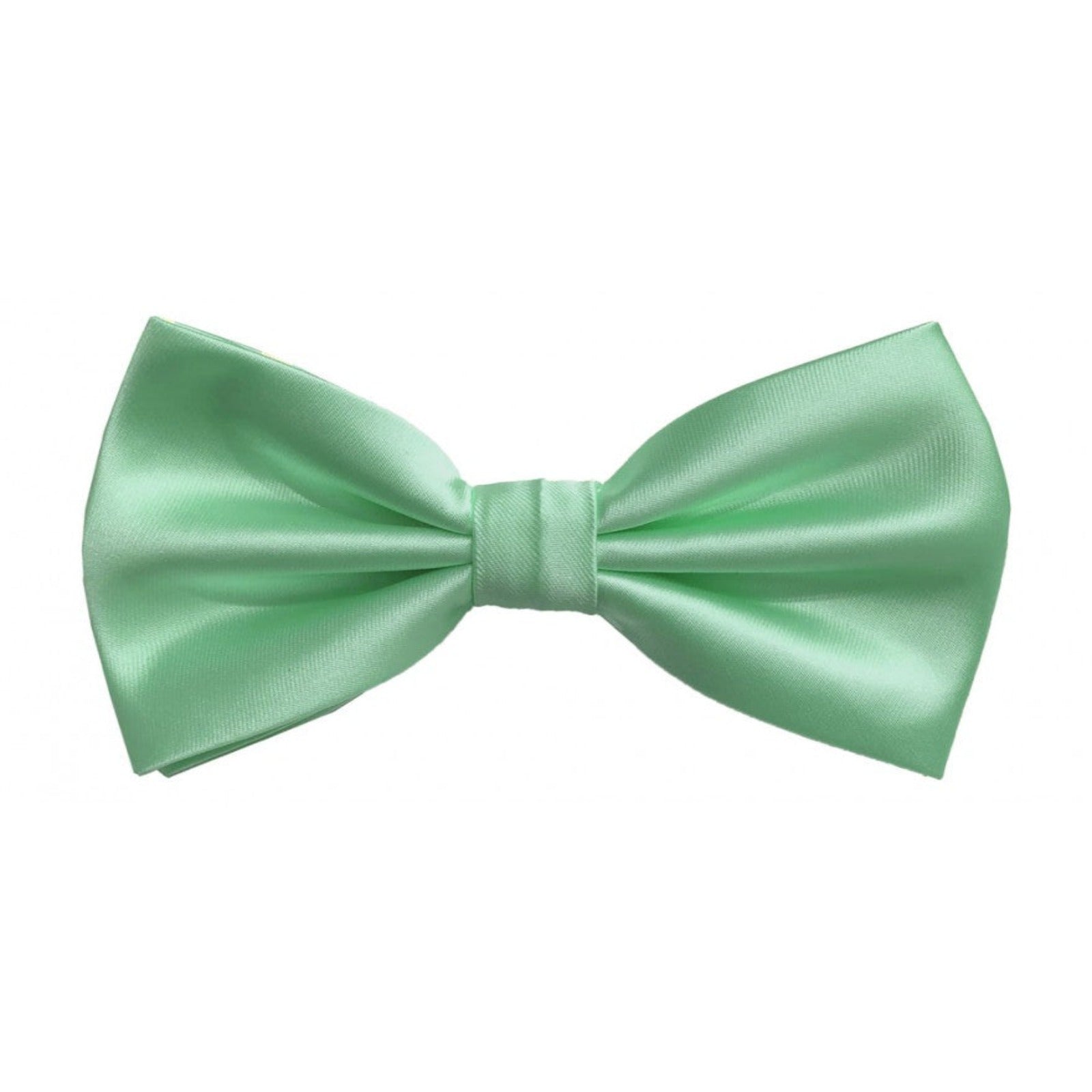 Classic Pastel Green Bowtie With Matching Pocket Square | KCT Menswear 
