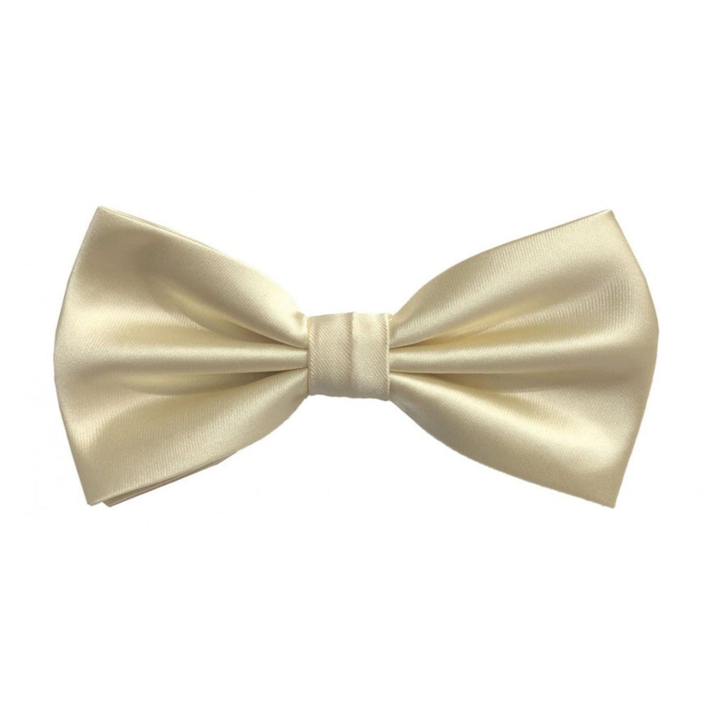 Classic Champagne Bowtie With Matching Pocket Square | KCT Menswear 