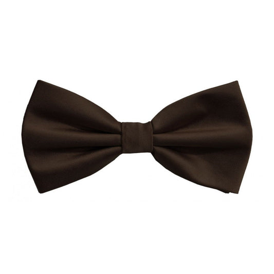 Classic Chocolate Brown Bowtie With Matching Pocket Square | KCT Menswear