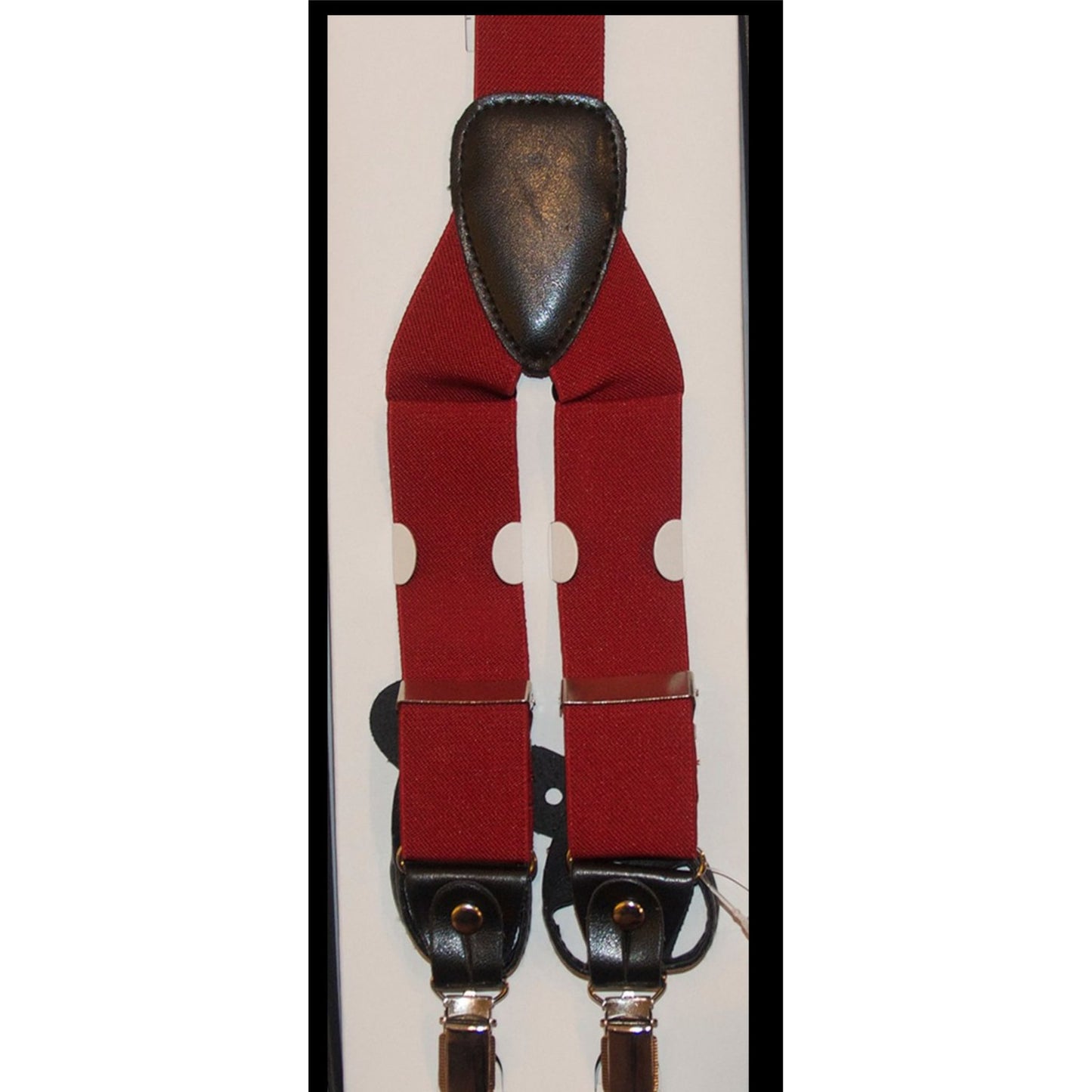 Dark Red Suspenders