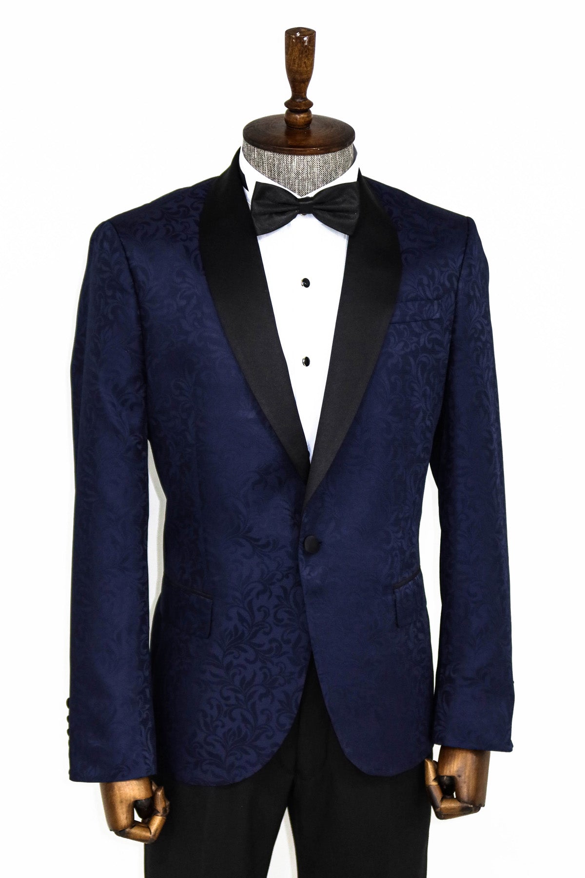 Navy Print Prom Blazer