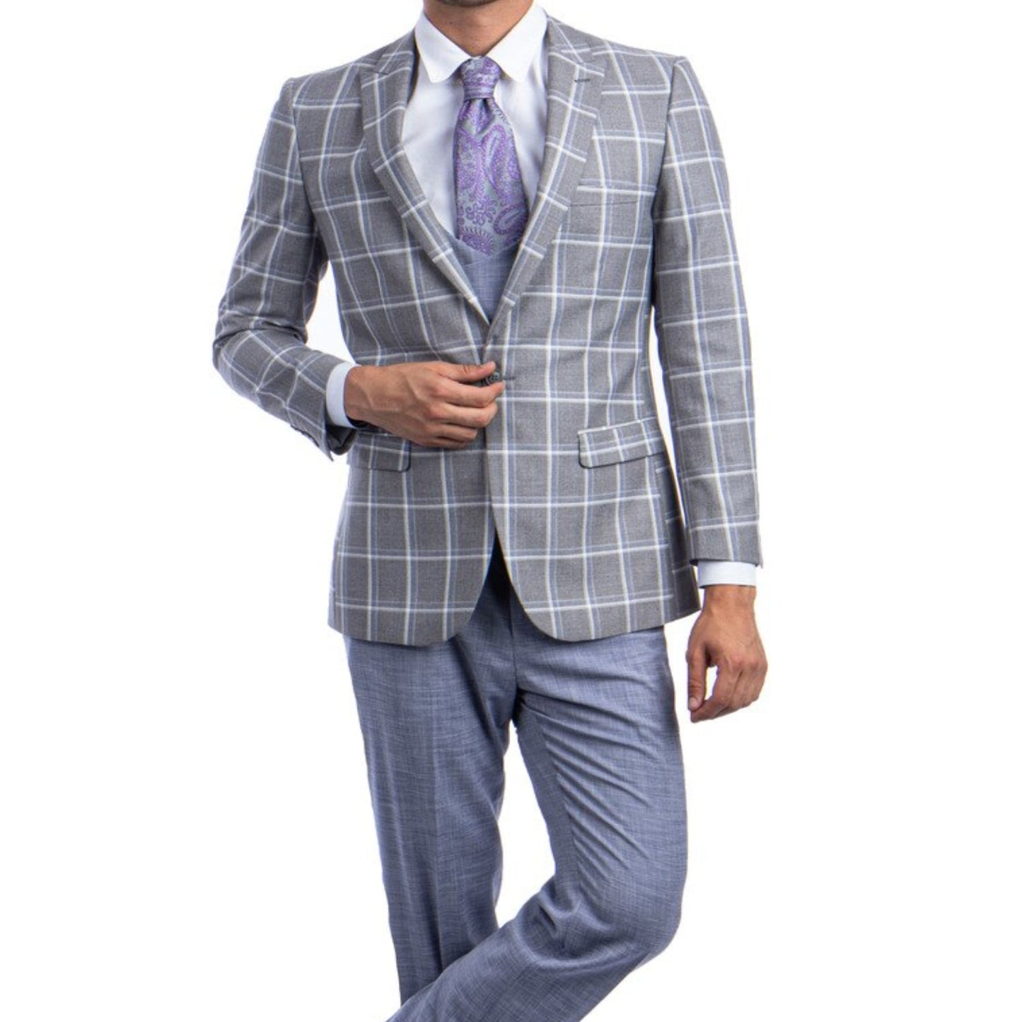 Grey/White Fall Suit