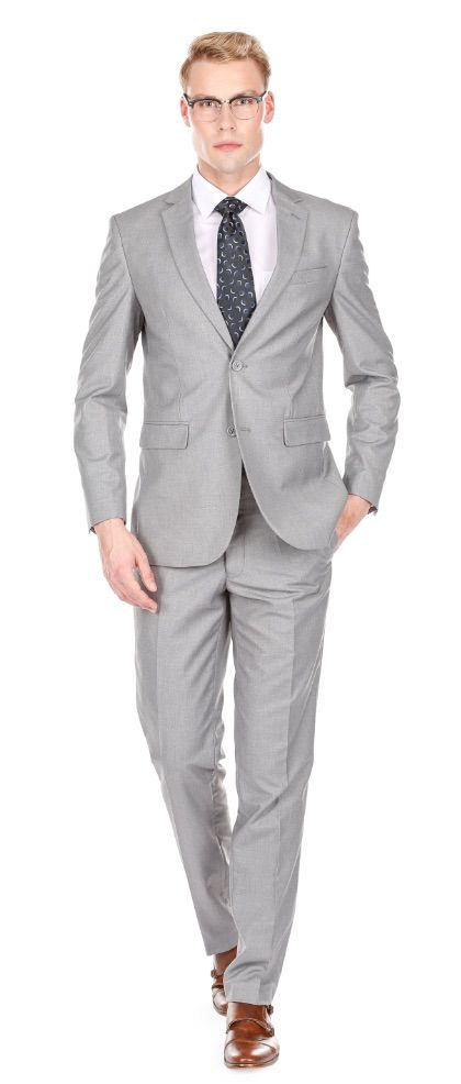 Slim Grey Suit - Two Piece