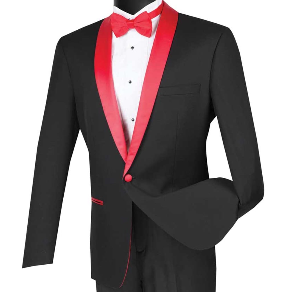 Black and Red Tuxedo